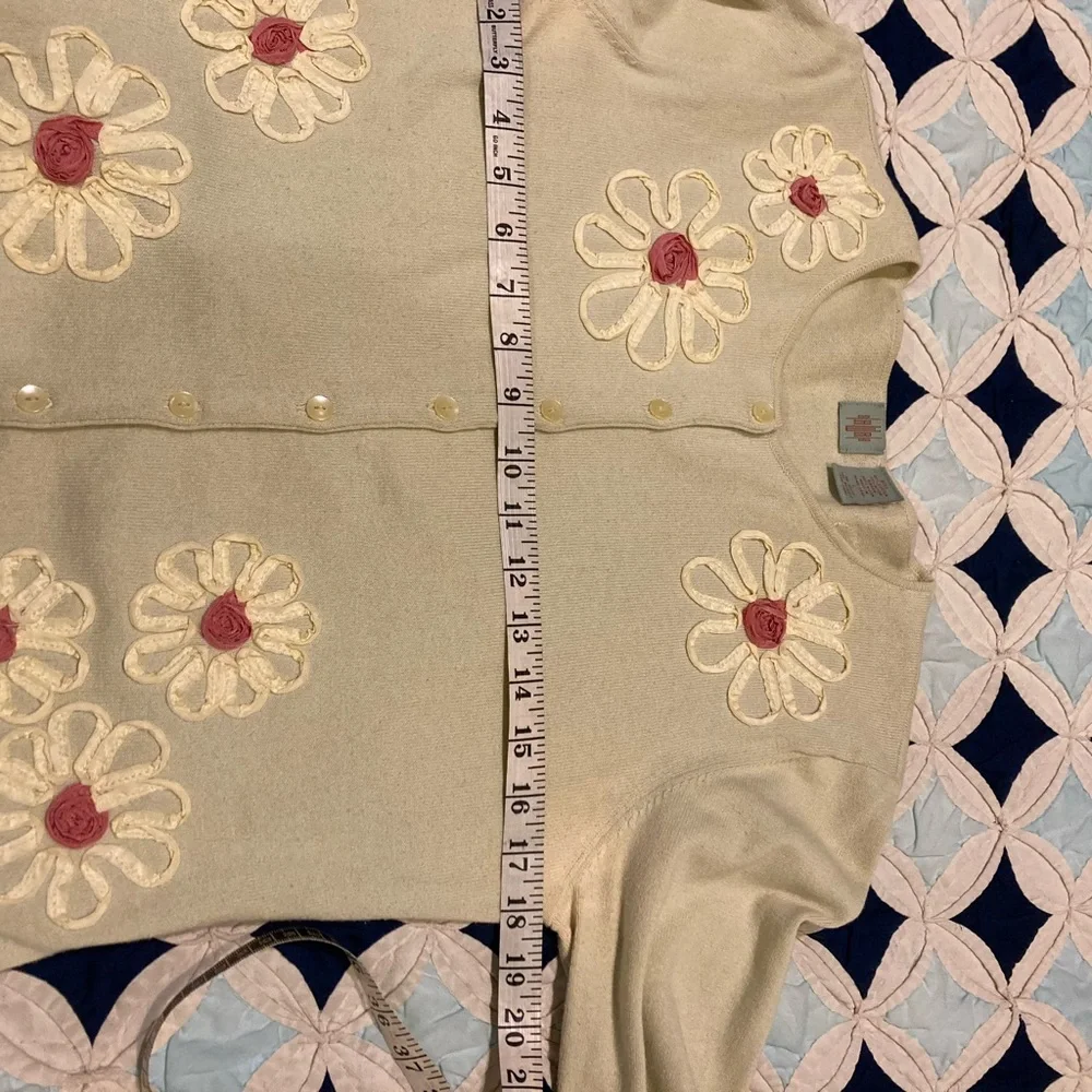 vintage HWR, Anthropologie cardigan, sz.L ( M? see measurements) - Picture 6 of 7